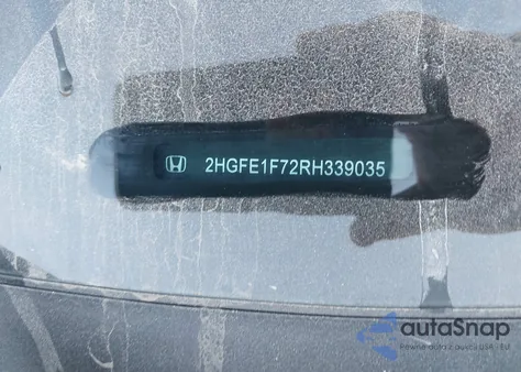 2024 Honda Civic Ex from USA, damaged, VIN 2HGFE1F72RH339035